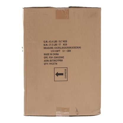 Amazon Basics Steel Home Security Electronic Safe with Programmable Keypad Lock for Documents, Jewelry, Valuables, 1.8 Cubic Feet, Black, 13.8"W x 13"D x 19.7"H