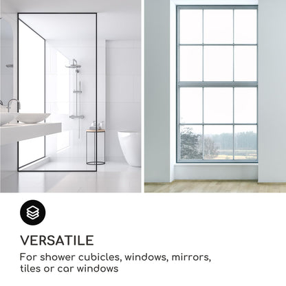 GÜTEWERK Shower Squeegee for Glass Doors, Silicone Window Squeegee, Bathroom and Glass Cleaning - Green - 9 Inch