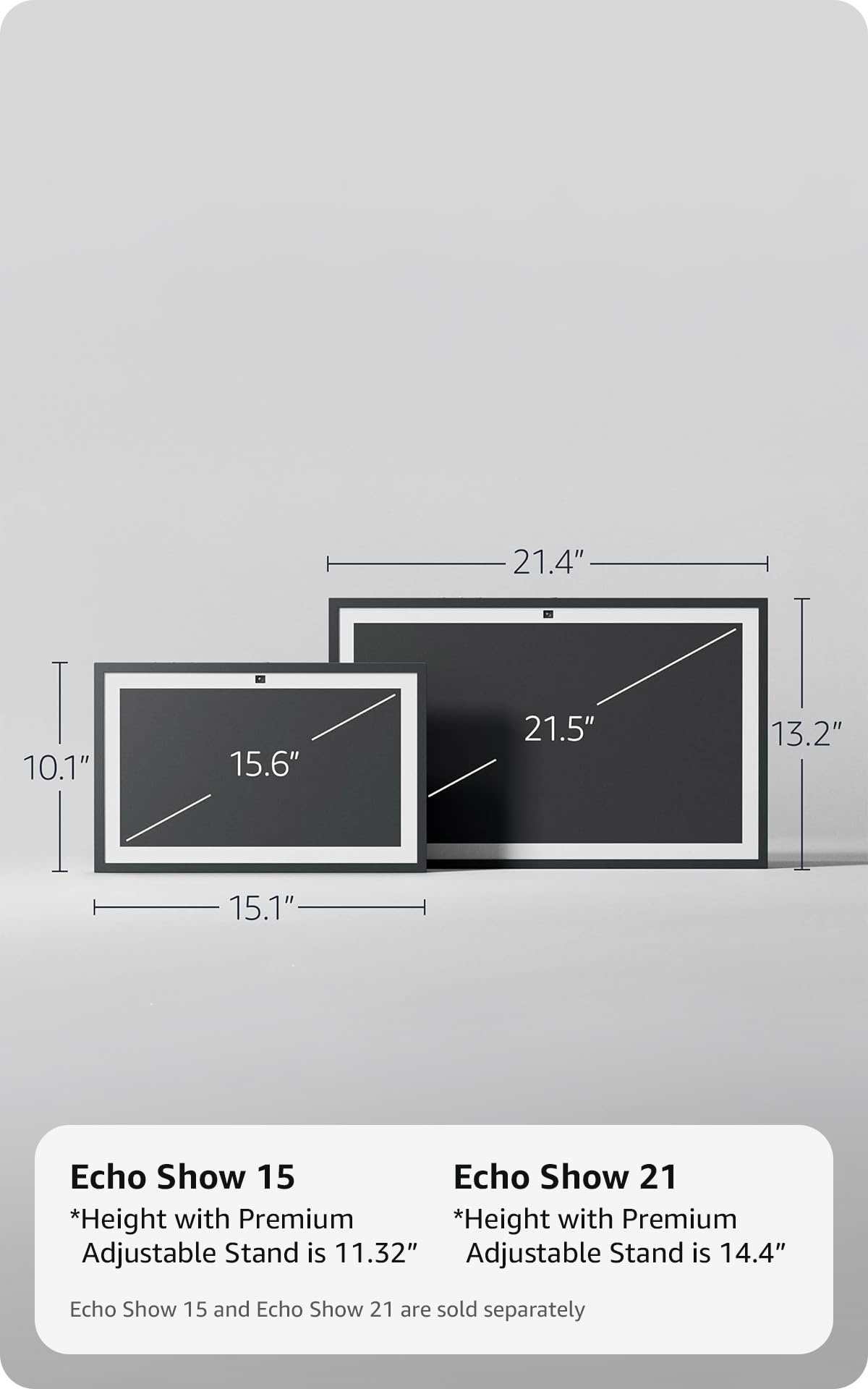 Amazon Echo Show 15 (newest model), Full HD 15.6" kitchen hub for home organization, with built-in Fire TV and Alexa