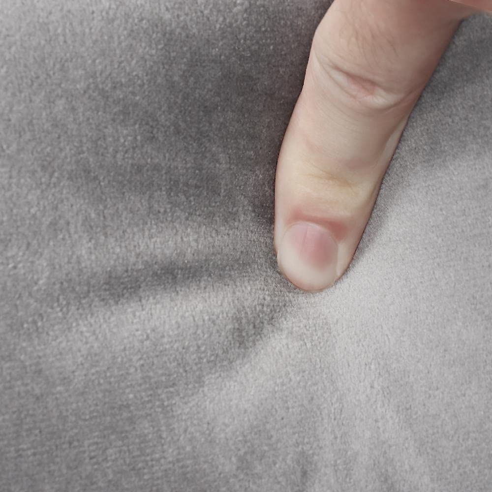 Yaheetech Living Room Chair, Velvet Accent Chair, Upholstered Barrel Chair, Sitting Chair with Armrest and Low Back for Living Room Bedroom Reception Room, Gray