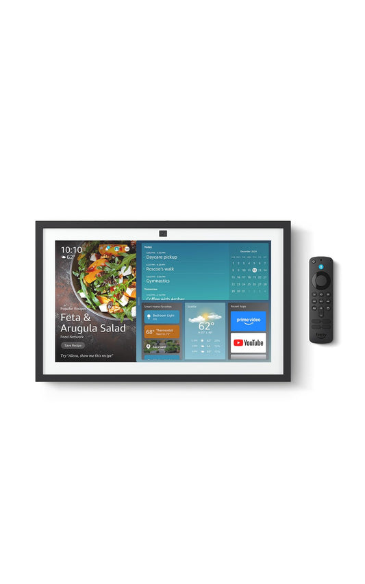 Amazon Echo Show 15 (newest model), Full HD 15.6" kitchen hub for home organization, with built-in Fire TV and Alexa