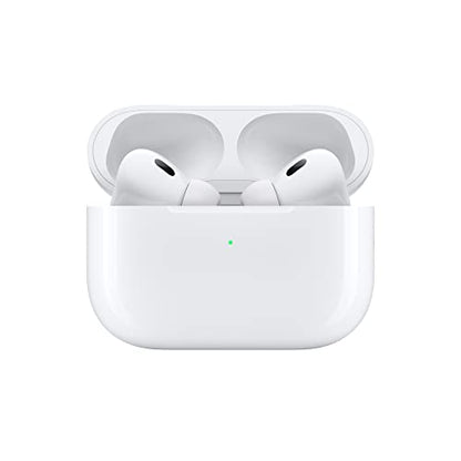 Apple AirPods Pro (2nd Generation) Wireless Ear Buds with USB-C Charging, Up to 2X More Active Noise Cancelling Bluetooth Headphones, Transparency Mode, Adaptive Audio, Personalized Spatial Audio