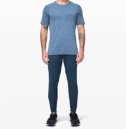 lululemon Men's Metal Vent Tech Short Sleeve Crew 2.0 T-Shirt (Midnight Shadow/Tempest Blue, XXL)