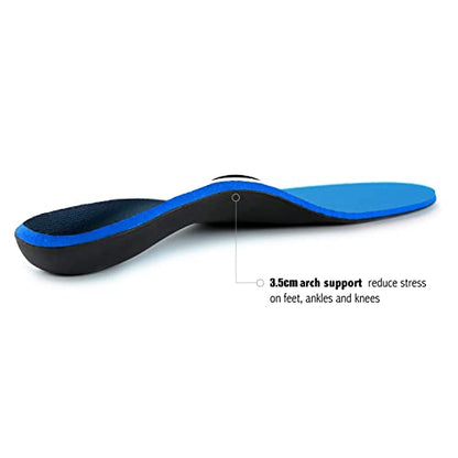 Plantar Fasciitis Feet Insoles Arch Supports Orthotics Inserts Relieve Flat Feet, High Arch, Foot Pain Mens 11-11 1/2 | Womens 13-13 1/2