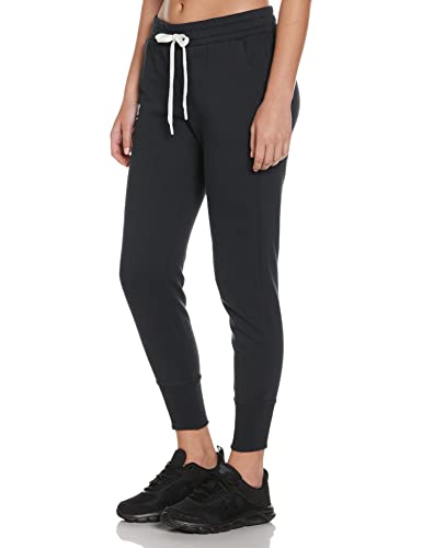 Under Armour Womens Rival Fleece Joggers , Black (001)/White , Medium