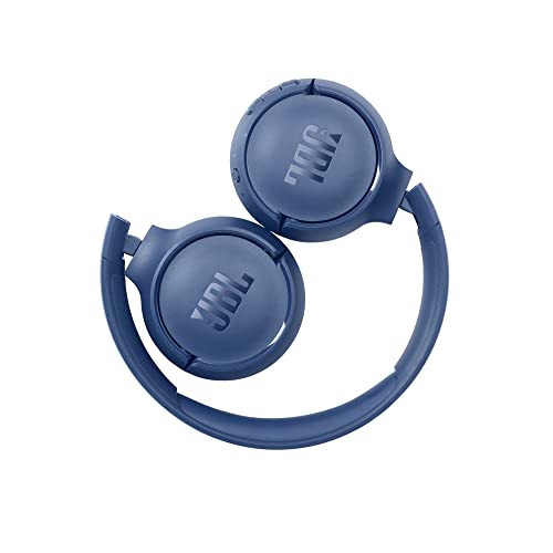 JBL Tune 510BT: Wireless On-Ear Headphones with Purebass Sound - Blue, Medium