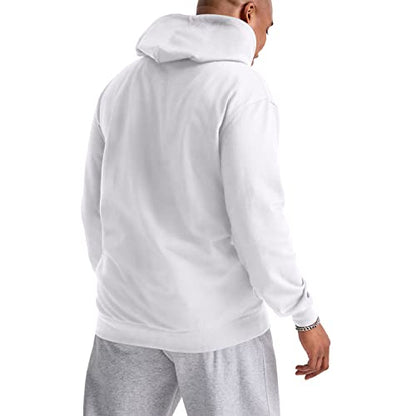 Champion Men's Hoodie, Powerblend, Fleece Striped Sweatshirt for Men (Reg. or Big & Tall)