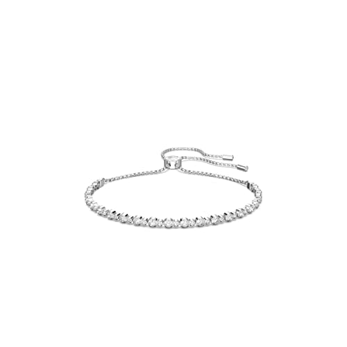 SWAROVSKI Women's Subtle Bracelet Jewelry Collection, Rhodium Finish, Clear Crystals