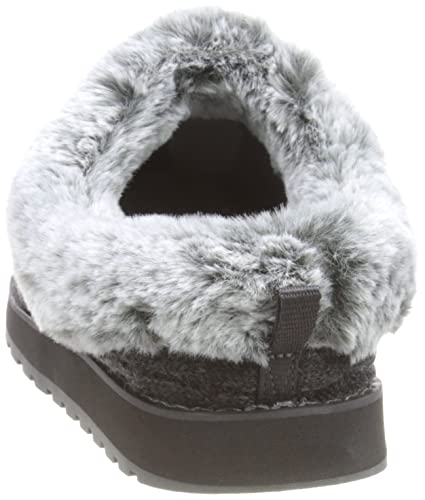 Skechers BOBS Women's Keepsakes - Ice Angel Slipper, Charcoal, 9 W US