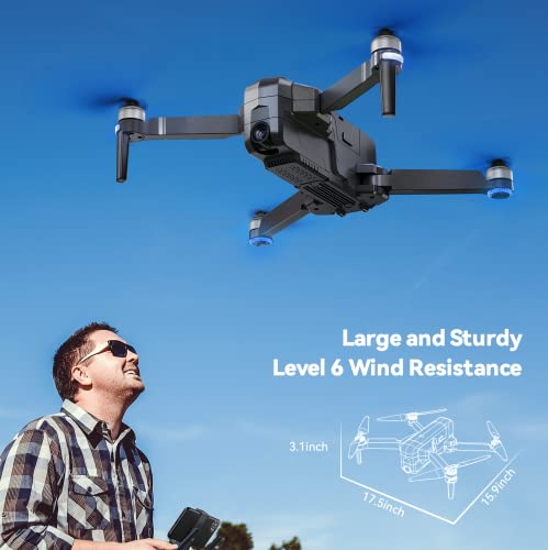 Ruko F11PRO Drones with Camera for Adults 4K UHD Camera 60 Mins Flight Time with GPS Auto Return Home Brushless Motor, Compliance with FAA Remote ID, Black (with Carrying Case)