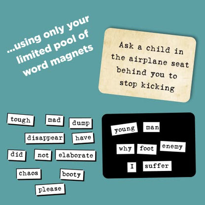 Ransom Notes - The Ridiculous Word Magnet Party Game, 3+ Players