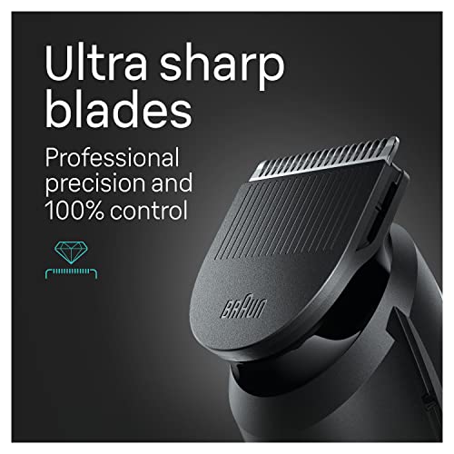 Braun All-in-One Style Kit Series 5 5471, 8-in-1 Trimmer for Men with Beard Trimmer, Body Trimmer for Manscaping, Hair Clippers & More, Ultra-Sharp Blade, 40 Length Settings, Waterproof