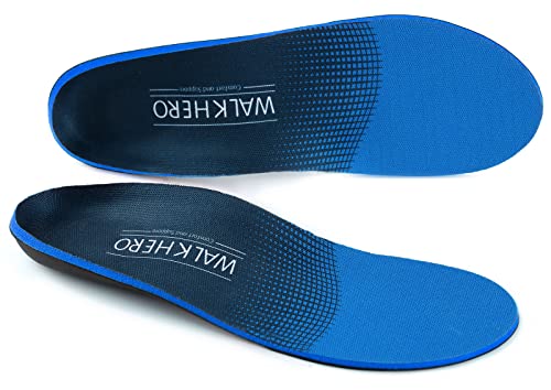 Plantar Fasciitis Feet Insoles Arch Supports Orthotics Inserts Relieve Flat Feet, High Arch, Foot Pain Mens 11-11 1/2 | Womens 13-13 1/2