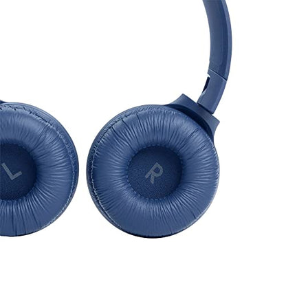 JBL Tune 510BT: Wireless On-Ear Headphones with Purebass Sound - Blue, Medium