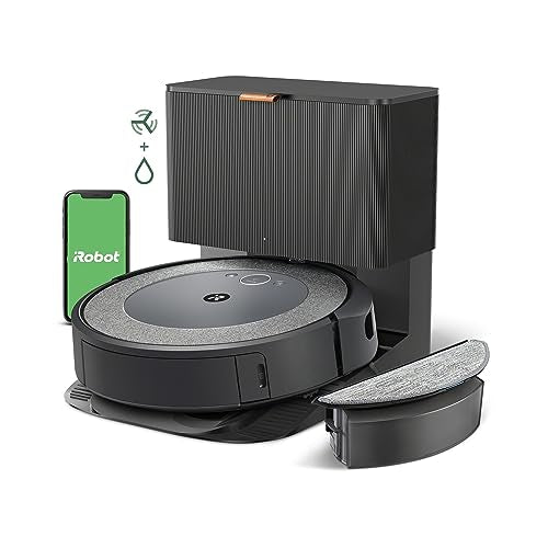 iRobot Roomba Combo i5+ Self-Emptying Robot Vacuum and Mop, Clean by Room with Smart Mapping, Empties Itself for Up to 60 Days, Works with Alexa, Personalized Cleaning OS, Ideal for Pet Hair