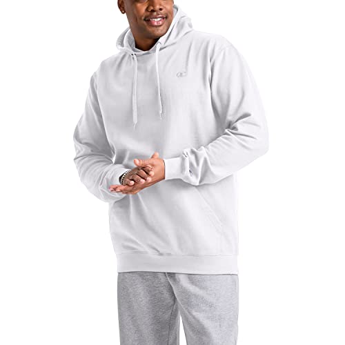 Champion Men's Hoodie, Powerblend, Fleece Striped Sweatshirt for Men (Reg. or Big & Tall)