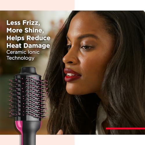 REVLON One-Step Volumizer Enhanced 1.0 Hair Dryer and Hot Air Brush | Now with Improved Motor | Amazon Exclusive (Black)