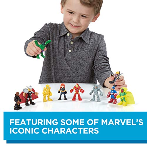 Marvel Playskool Heroes Super Hero Adventures Ultimate Set, 10 Collectible 2.5-Inch Action Figures, Toys for Kids Ages 3 and Up (Amazon Exclusive)