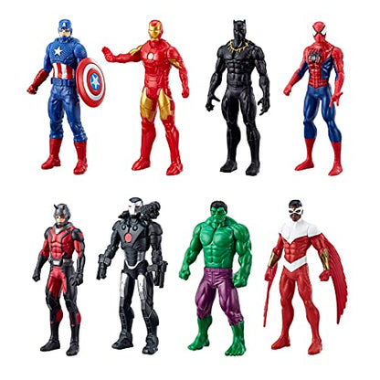 Marvel Avengers Ultimate Protectors Pack, 6-Inch-Scale, 8 Action Figures with Accessories, Super Hero Toys, Toys for Boys and Girls Ages 4 and Up, Medium