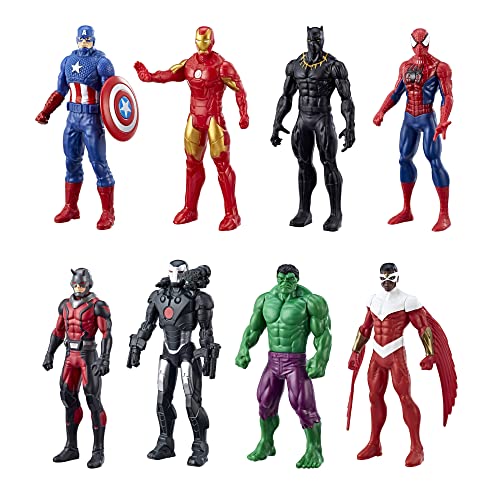 Marvel Avengers Ultimate Protectors Pack, 6-Inch-Scale, 8 Action Figures with Accessories, Super Hero Toys, Toys for Boys and Girls Ages 4 and Up, Medium