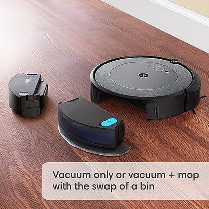 iRobot Roomba Combo i5+ Self-Emptying Robot Vacuum and Mop, Clean by Room with Smart Mapping, Empties Itself for Up to 60 Days, Works with Alexa, Personalized Cleaning OS, Ideal for Pet Hair