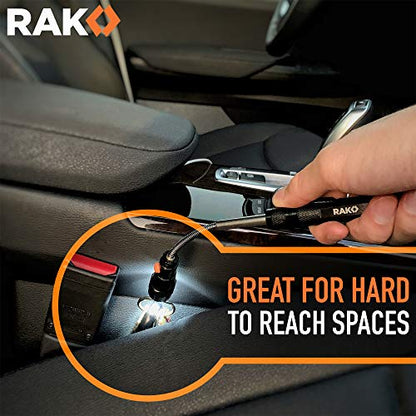 RAK Magnetic Pickup Tool - Christmas Gifts for Men - Telescoping Magnet Pickup Tool with Bright LED Lights and Extendable Neck - Cool Gadgets Gifts Stocking Stuffer Gifts for Men