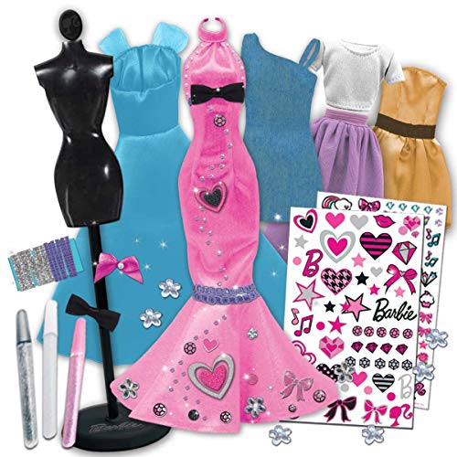 Barbie Be a Fashion Designer Doll Dress Up Kit, 5 Outfits