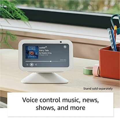 All-new Echo Show 5 (3rd Gen, 2023 release) | Smart display with 2x the bass and clearer sound | Glacier White