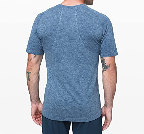 lululemon Men's Metal Vent Tech Short Sleeve Crew 2.0 T-Shirt (Midnight Shadow/Tempest Blue, XXL)