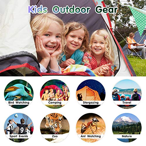 REAPP Binoculars for Kids High-Resolution 8x21, Gift for Boys & Girls Shockproof Compact Kids Binoculars for Bird Watching, Hiking, Camping, Travel, Learning, Spy Games & Exploration