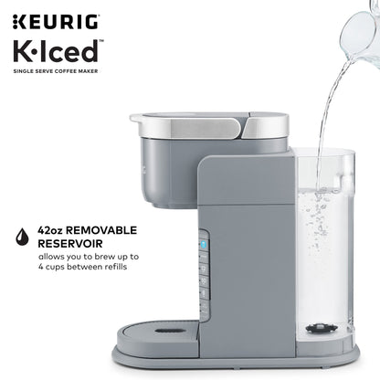 Keurig K-Iced Single Serve Coffee Maker - Brews Hot and Cold - Gray