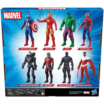 Marvel Avengers Ultimate Protectors Pack, 6-Inch-Scale, 8 Action Figures with Accessories, Super Hero Toys, Toys for Boys and Girls Ages 4 and Up, Medium