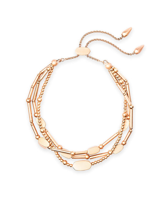 Kendra Scott Chantal Beaded Bracelet for Women, Fashion Jewelry, 14k Rose Gold-Plated