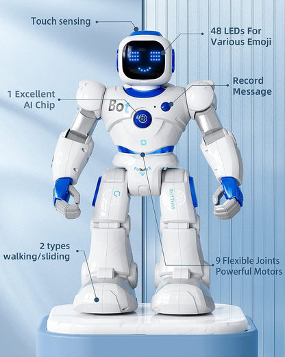 Ruko 1088 Smart Robots for Kids, Large Programmable Interactive RC Robot with Voice Control, APP Control, Present for 4 5 6 7 8 9 Years Old Kids Boys and Girls