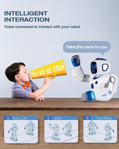 Ruko 1088 Smart Robots for Kids, Large Programmable Interactive RC Robot with Voice Control, APP Control, Present for 4 5 6 7 8 9 Years Old Kids Boys and Girls