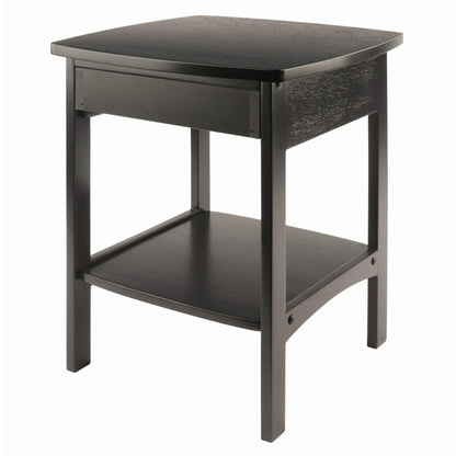 Winsome Wood Claire Accent Table, Black