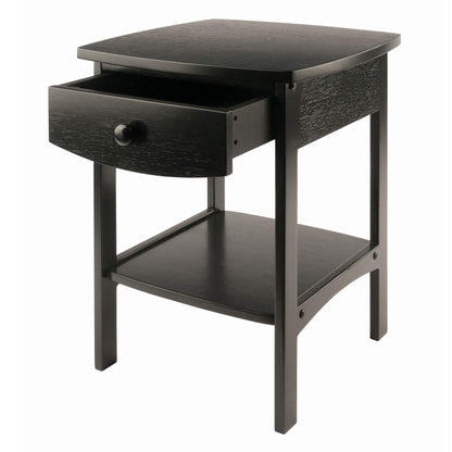 Winsome Wood Claire Accent Table, Black